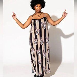 Dressed in LALA Money Honey Plisse Slip Dress in Pretty Kitty